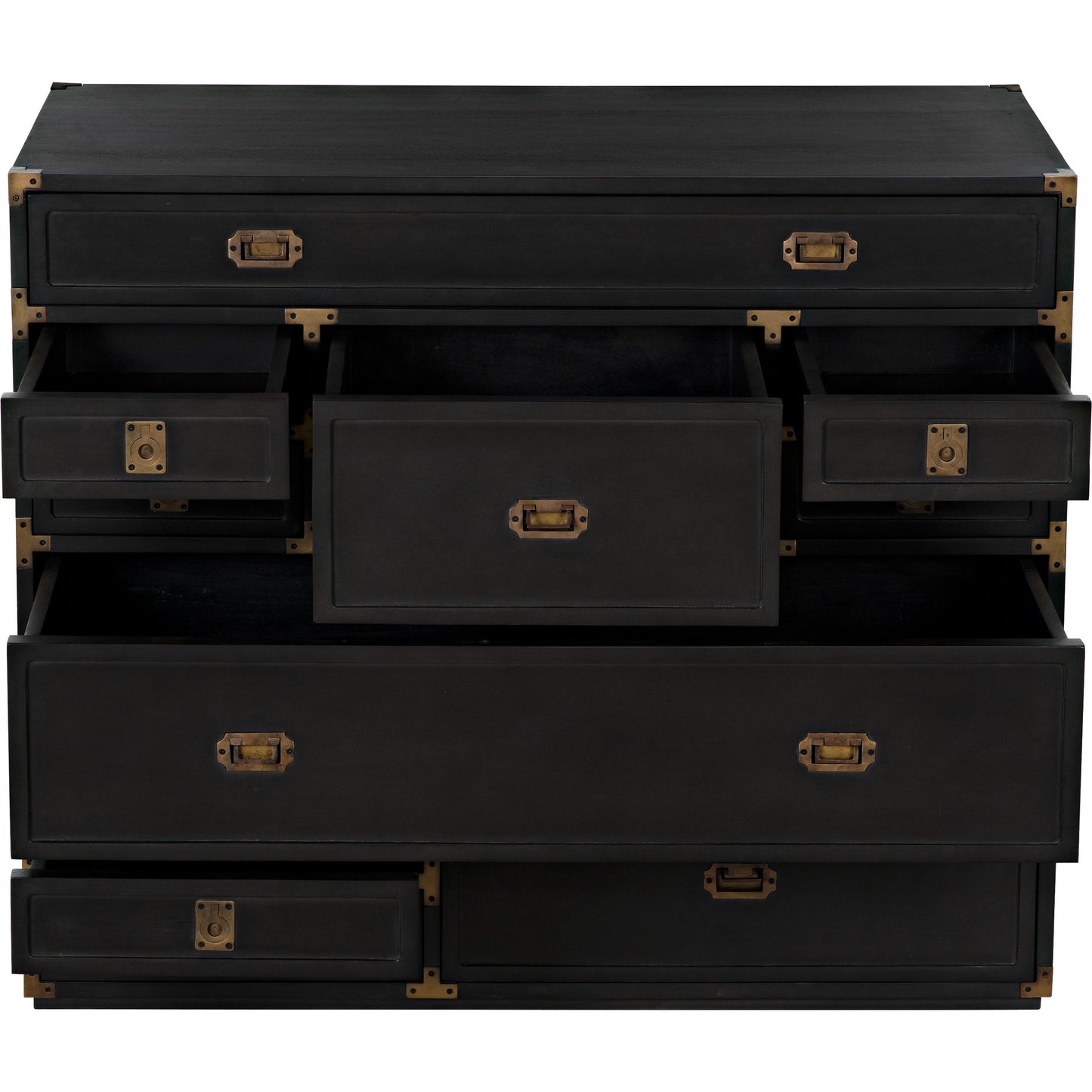 009 SI-1956833 | Additional Silo | Charles Chest by Noir in pale. Made from mahogany with brass handles in a transitional style.