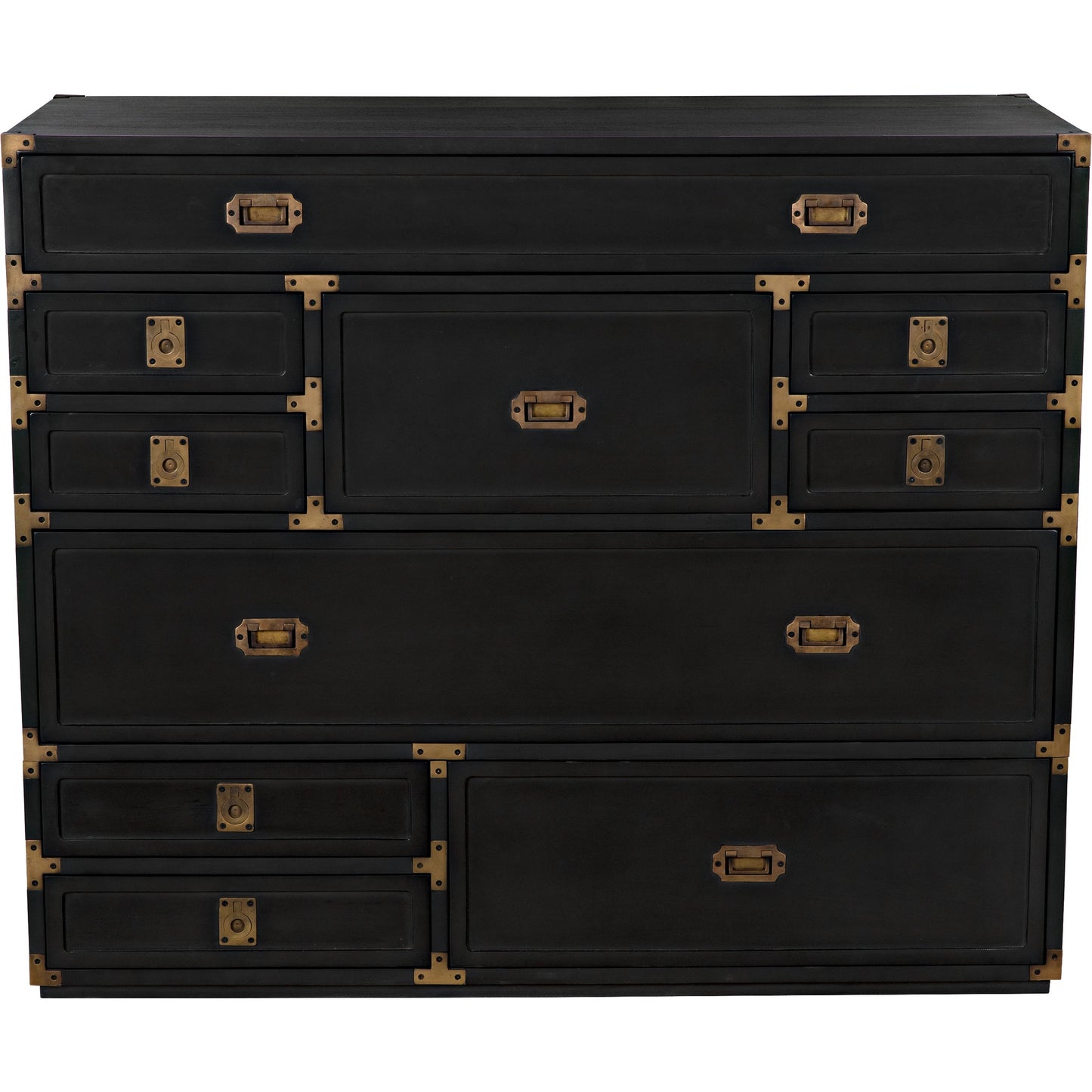 003 SI-1956833 | Additional Silo | Charles Chest by Noir in pale. Made from mahogany with brass handles in a transitional style.