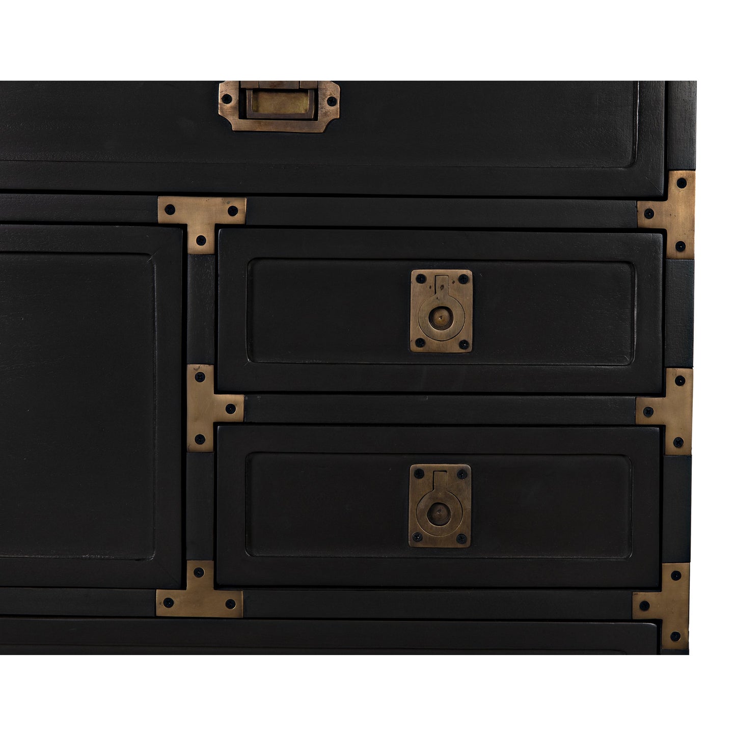 004 SI-1956833 | Additional Silo | Charles Chest by Noir in pale. Made from mahogany with brass handles in a transitional style.