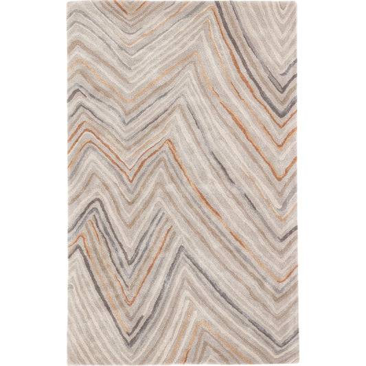 Sadie Rug by Jaipur Living in orange, gray. Made from 51% wool, 49% viscose in a unique style.