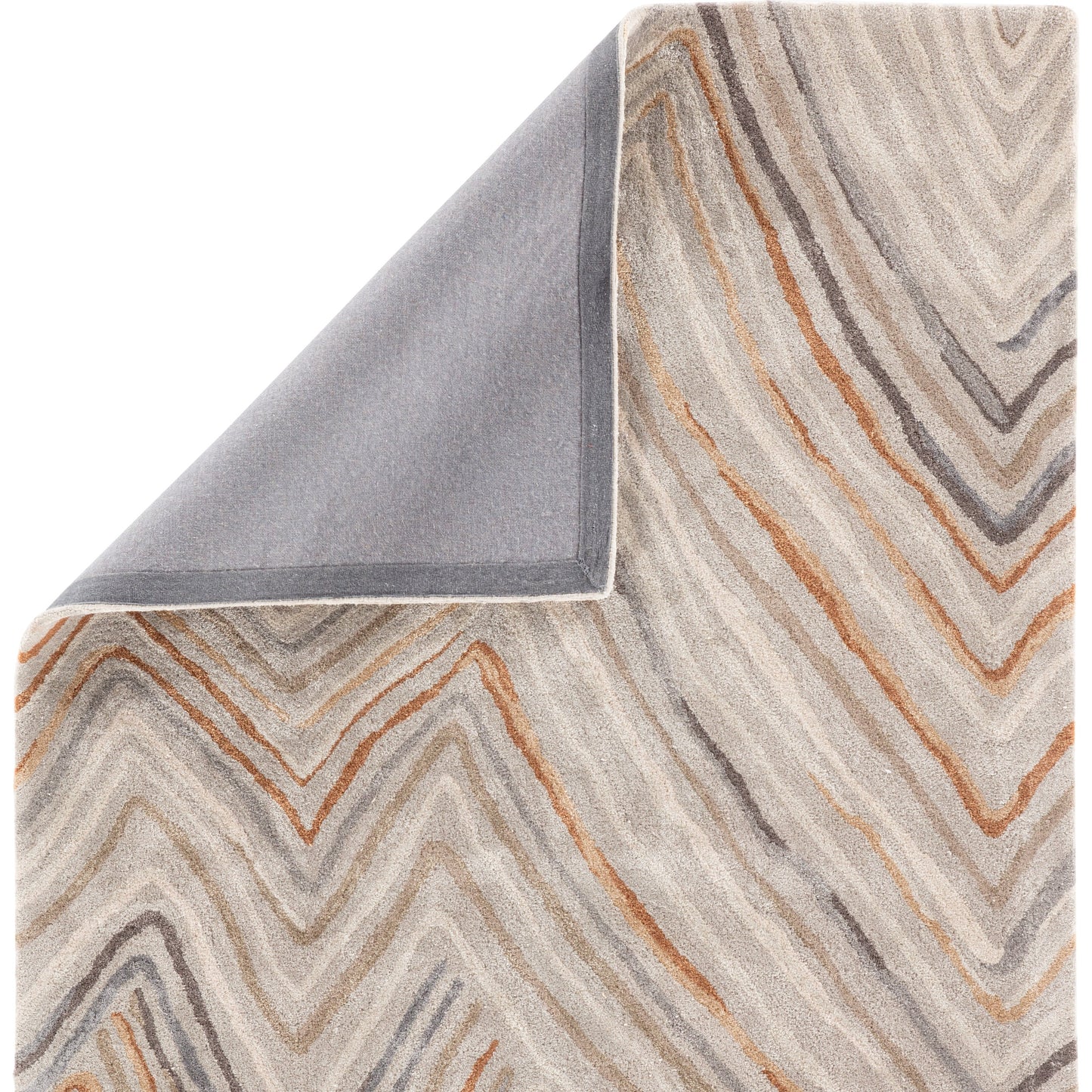 003 100032-39899 | Closeup | Sadie Rug by Jaipur Living in orange, gray. Made from 51% wool, 49% viscose in a unique style.
