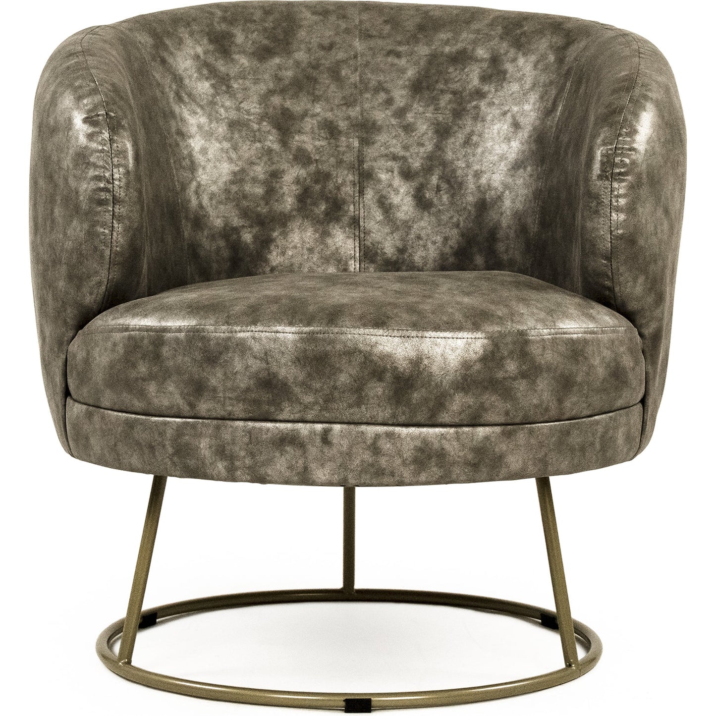 001 SR-900143 | Additional Silo | Distressed Grey Tub Chair by Zentique in distressed gray and distressed gray pu. Made from distressed grey pu in a modern style.