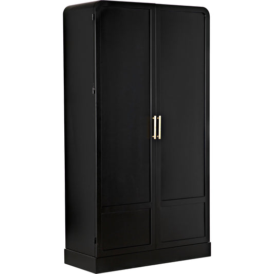 Tresor Hutch by Noir in matte black. Made from industrial steel in a modern style.