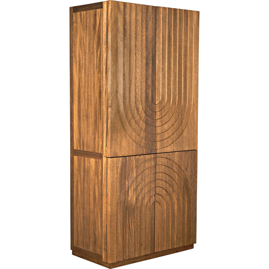 Otto Hutch by Noir in dark walnut. Made from walnut in a modern style.