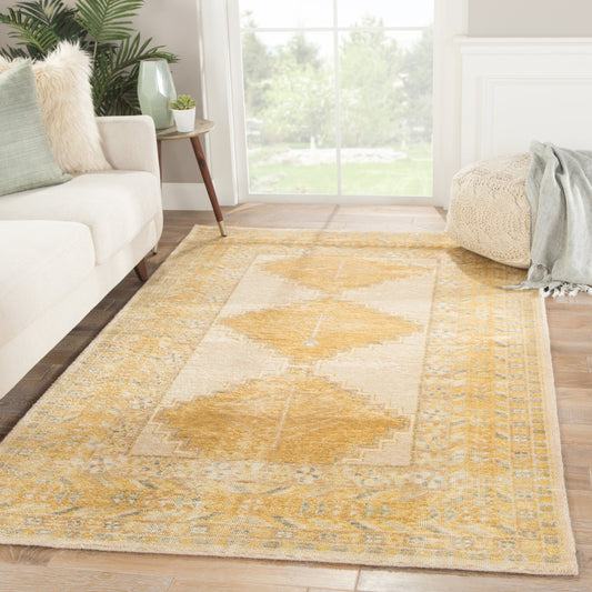 Gallant GLT03 Rug by Jaipur Living in gold, gray. Made from 100% wool in a unique style.