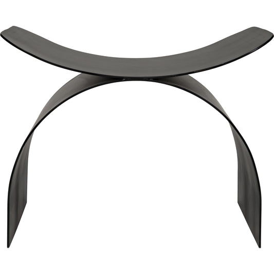 Papillon Stool by Noir in black metal. Made from metal in a eclectic & global style.