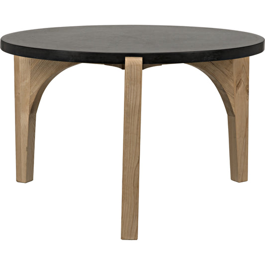 Confucius Coffee Table by Noir in waxed. Made from elm, marble in a eclectic & global style.