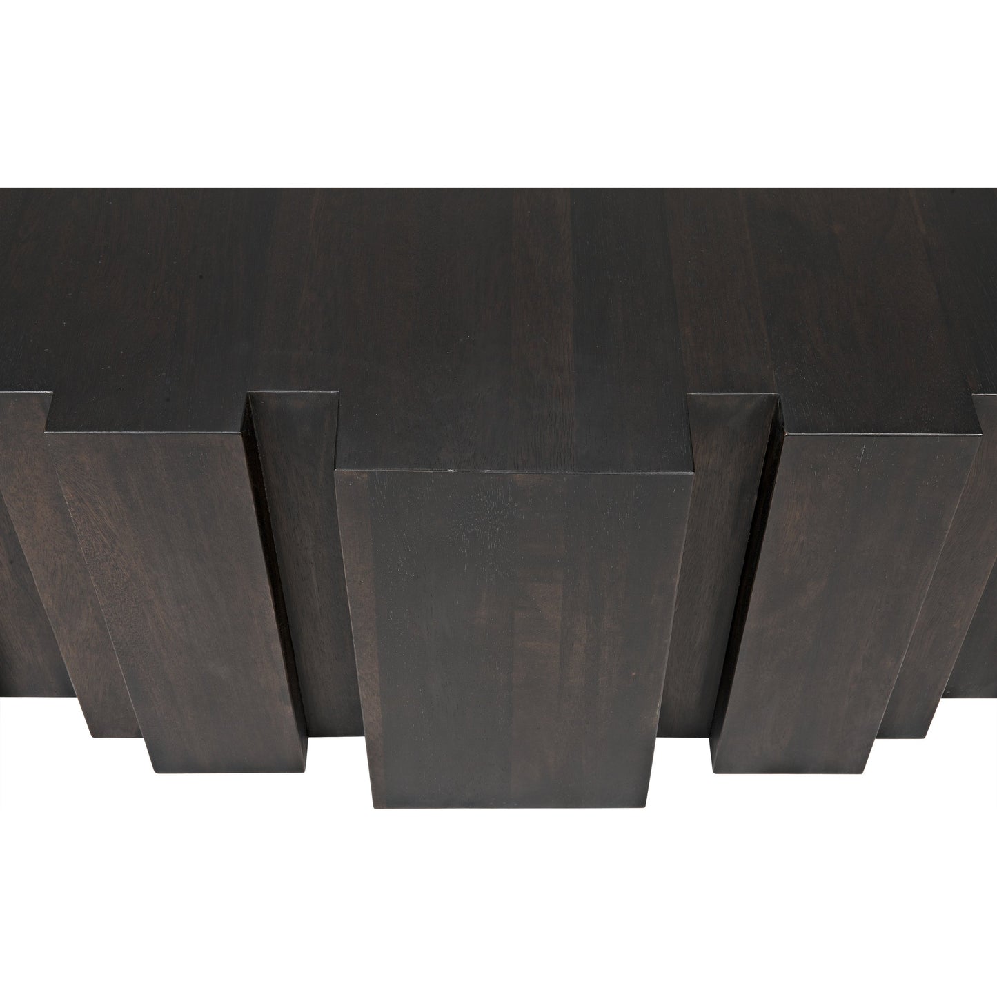 004 SR-888768 | Closeup | Royce Coffee Table by Noir in ebony walnut. Made from walnut in a eclectic & global style.