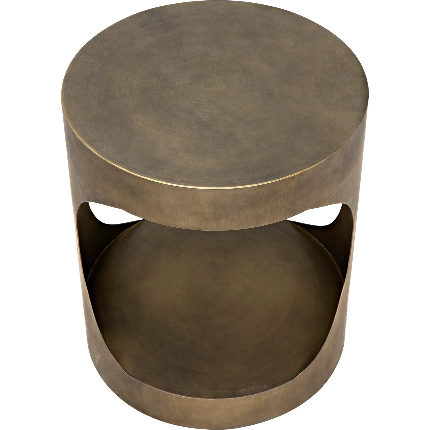 011 SI-1785652 | Additional Silo | Eclipse Round Side Table by Noir. Made from metal in a transitional style.