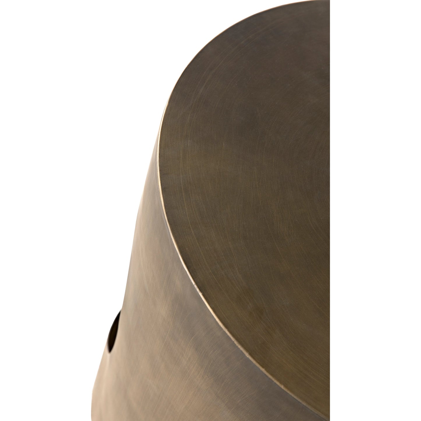 021 SI-1785652 | Closeup | Eclipse Round Side Table by Noir. Made from metal in a transitional style.