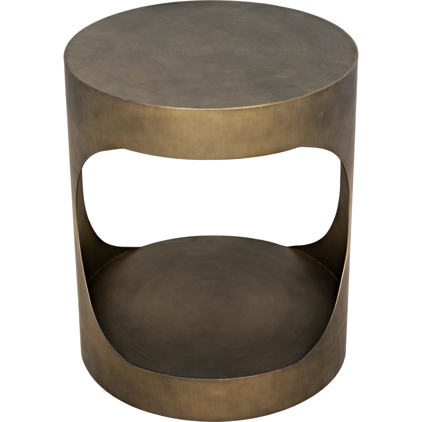012 SI-1785652 | Additional Silo | Eclipse Round Side Table by Noir. Made from metal in a transitional style.