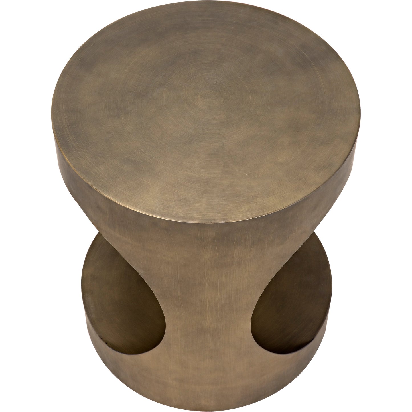 010 SI-1785652 | Additional Silo | Eclipse Round Side Table by Noir. Made from metal in a transitional style.