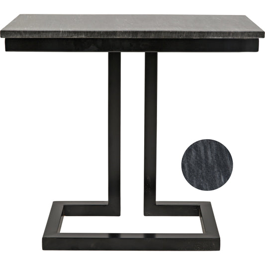 Alonzo Side Table by Noir. Made from unique in a transitional style.