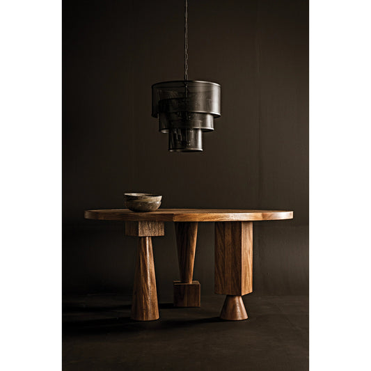 Hybrid Table by Noir in dark walnut. Made from walnut and veneer in a modern style.