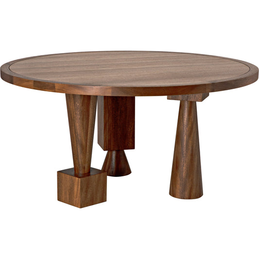 Hybrid Table by Noir in dark walnut. Made from walnut and veneer in a modern style.