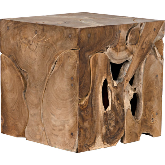 005 S-335610 | Primary Silo | Vert Side Table by Noir in teak. Made from teak in a eclectic & global style.