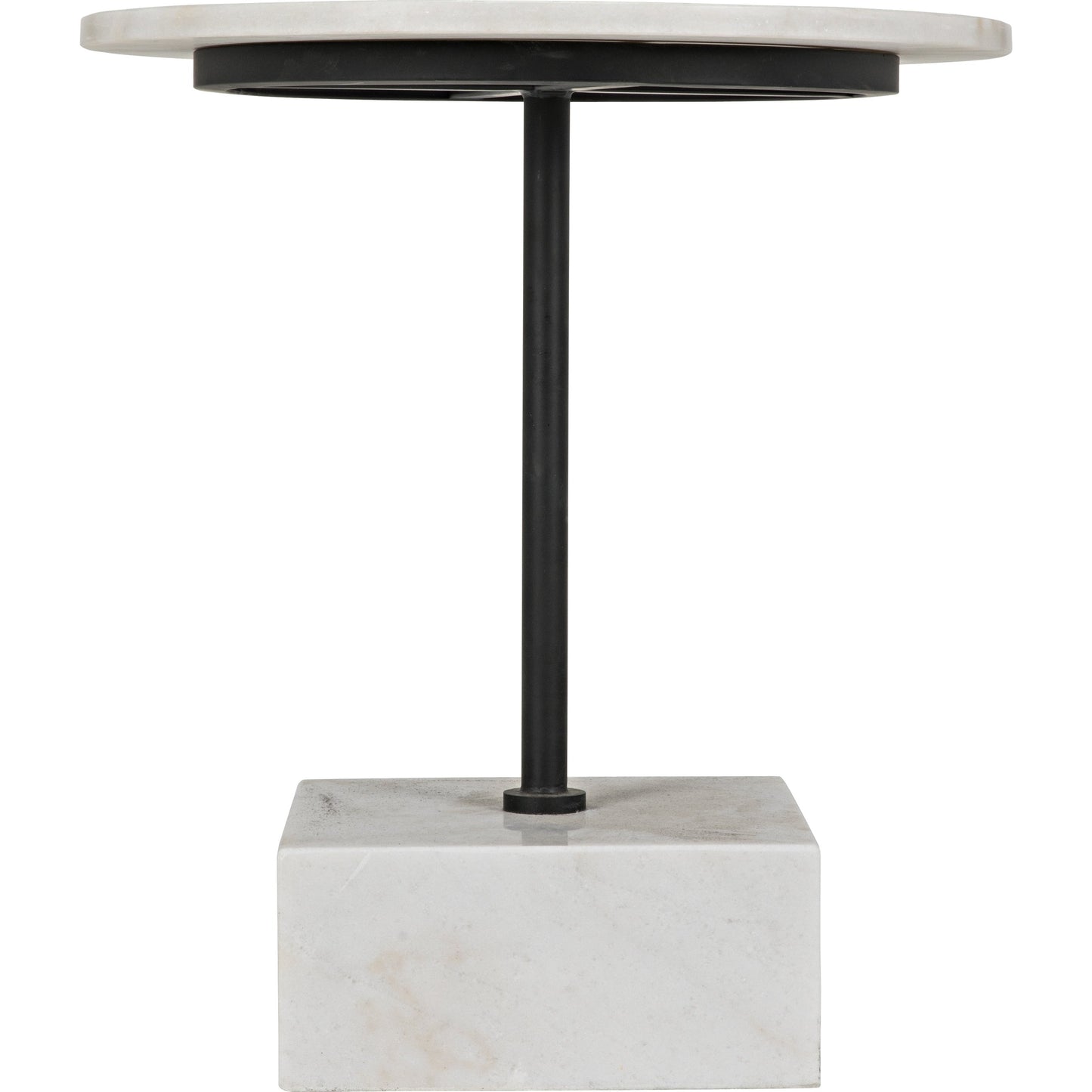 005 S-344856 | Additional Silo | Rodin Side Table by Noir in metal, white marble. Made from metal, white marble in a modern style.