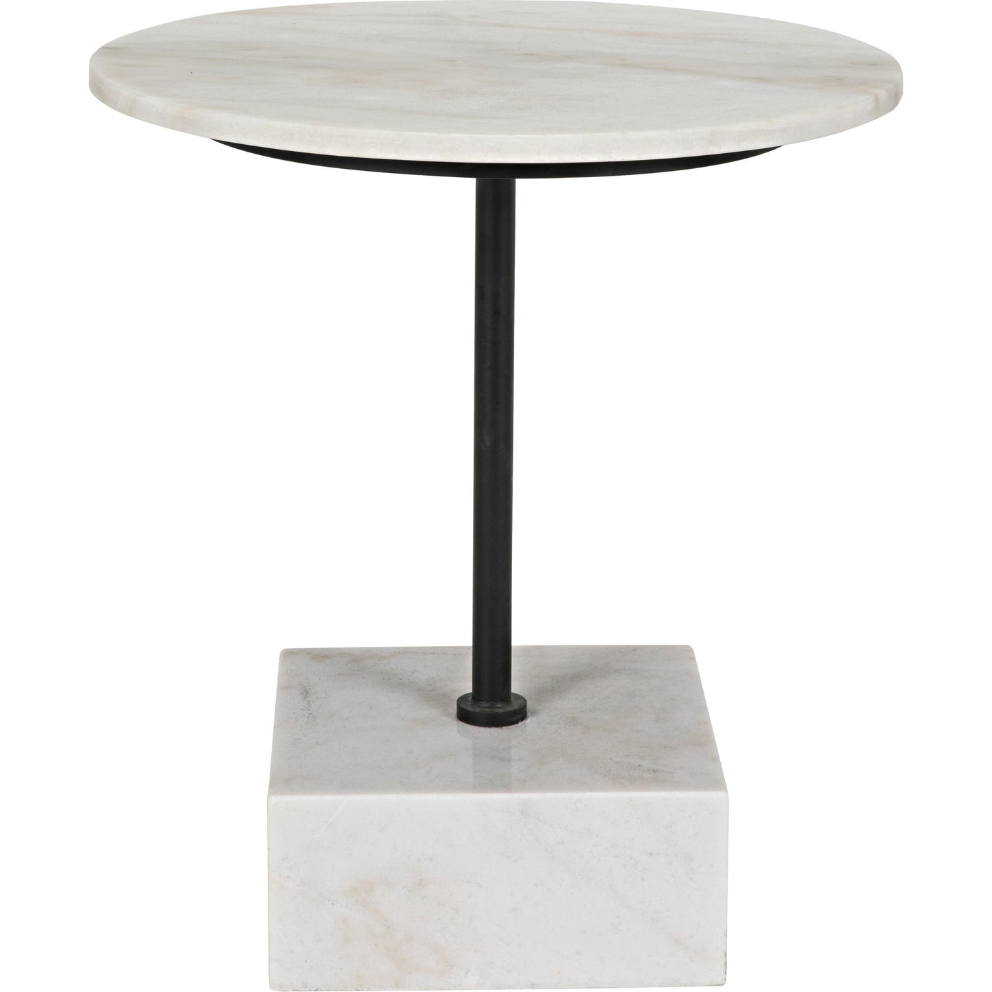 003 S-344856 | Additional Silo | Rodin Side Table by Noir in metal, white marble. Made from metal, white marble in a modern style.