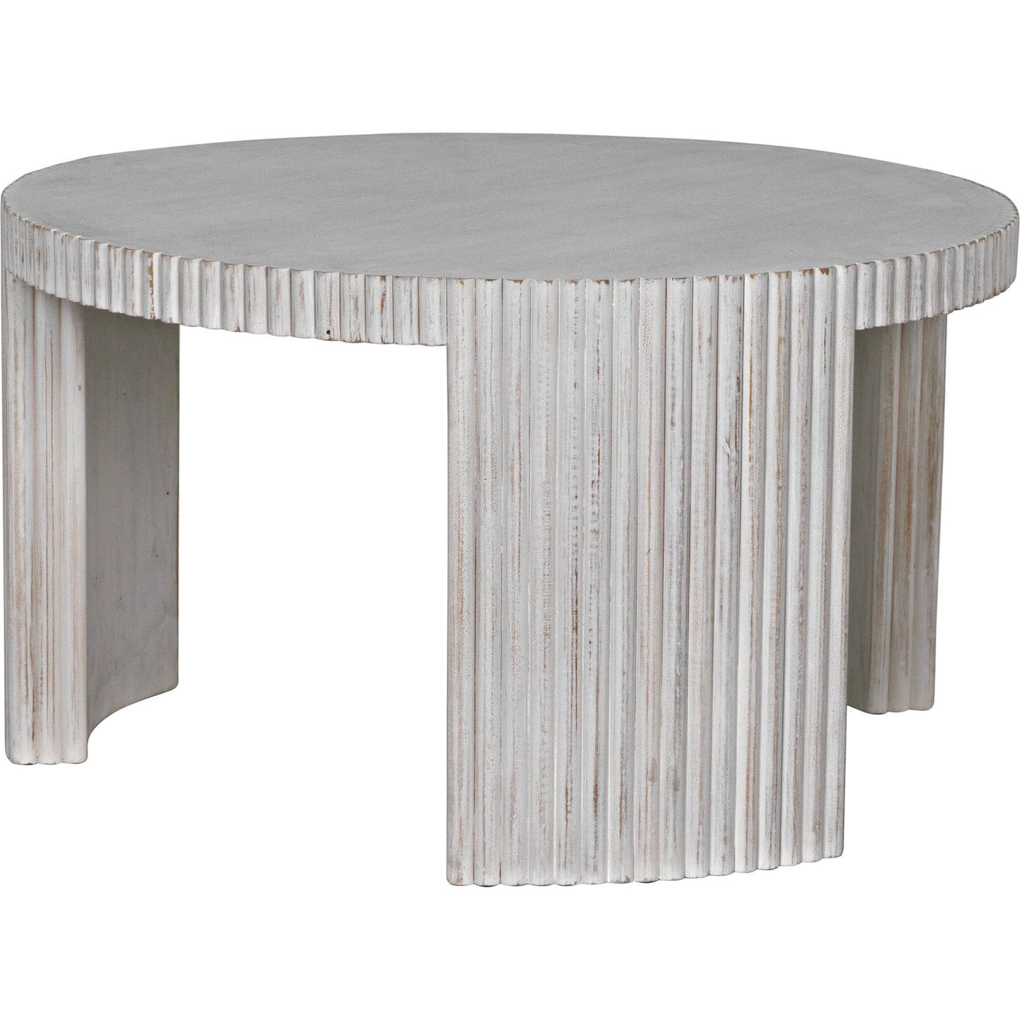 006 SI-1956910 | Additional Silo | Jgor Coffee Table by Noir in white wash. Made from mahogany in a modern style.
