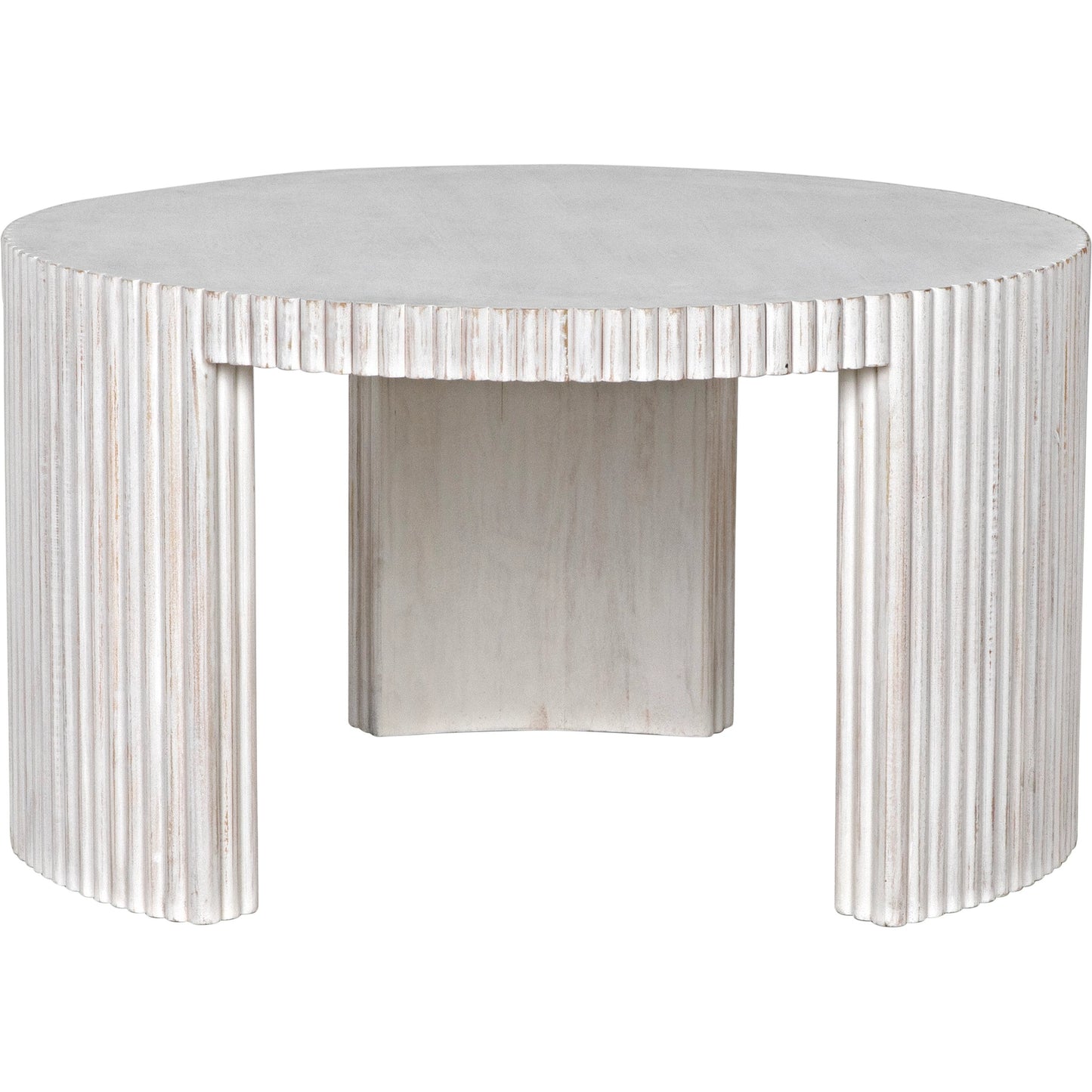 009 SI-1956910 | Additional Silo | Jgor Coffee Table by Noir in white wash. Made from mahogany in a modern style.