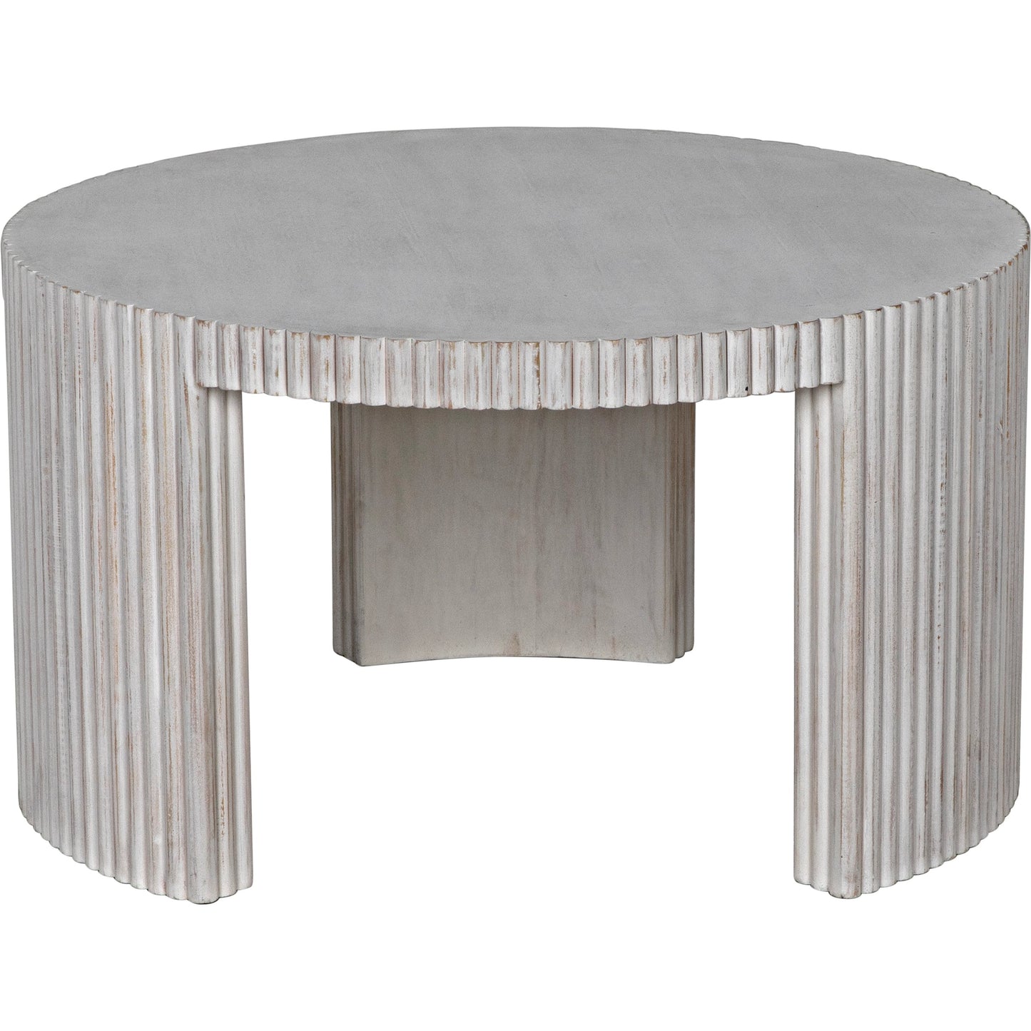 005 SI-1956910 | Additional Silo | Jgor Coffee Table by Noir in white wash. Made from mahogany in a modern style.