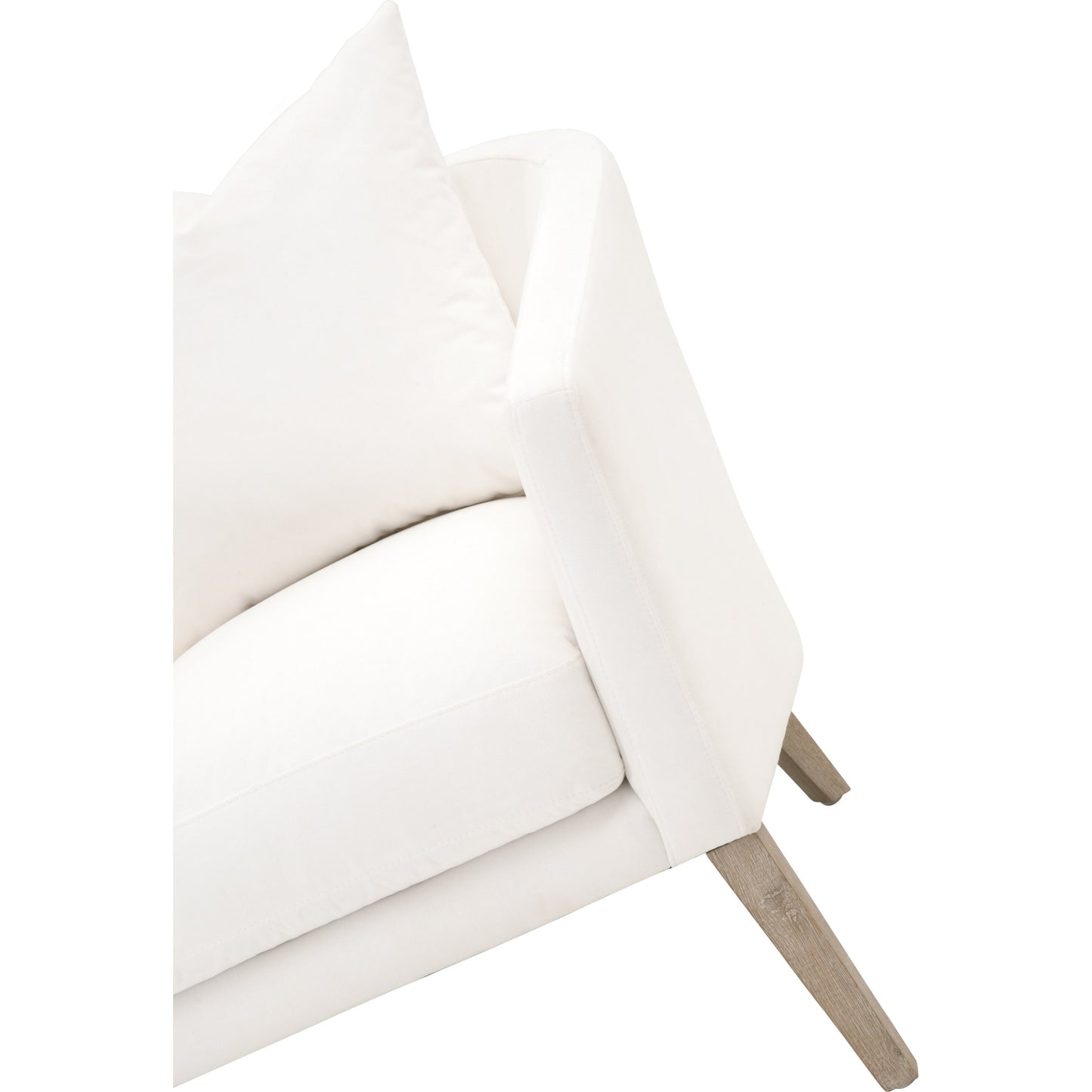 009 SR-789367 | Additional Silo | Gordon Club Chair by Essentials For Living in pearl and natural gray, livesmart peyton-pearl. Made from solid oak, 98% polyester, 2% nylon in a transitional style.