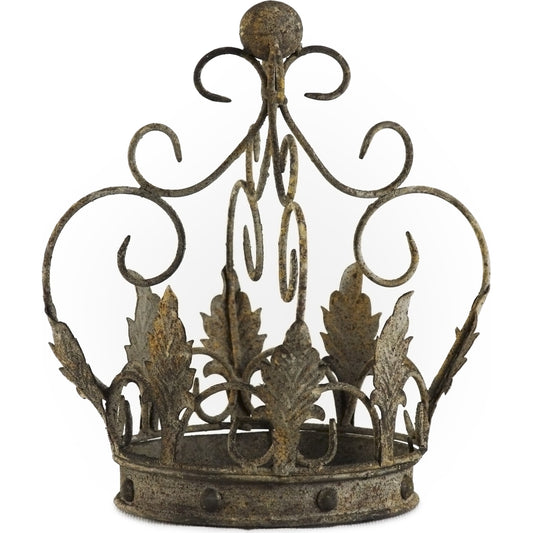 Metal Lantern by Zentique in distressed metal and rustic metal. Made from rustic metal in a traditional style.