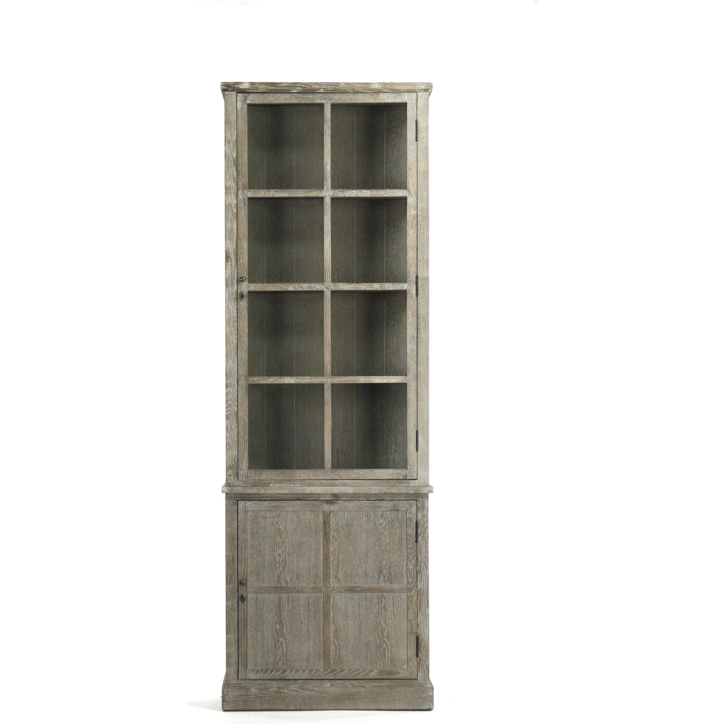 002 S-338378 | Additional Silo | Swain Cabinet by Zentique in light burnt and oak, glass. Made from oak, glass in a traditional style.