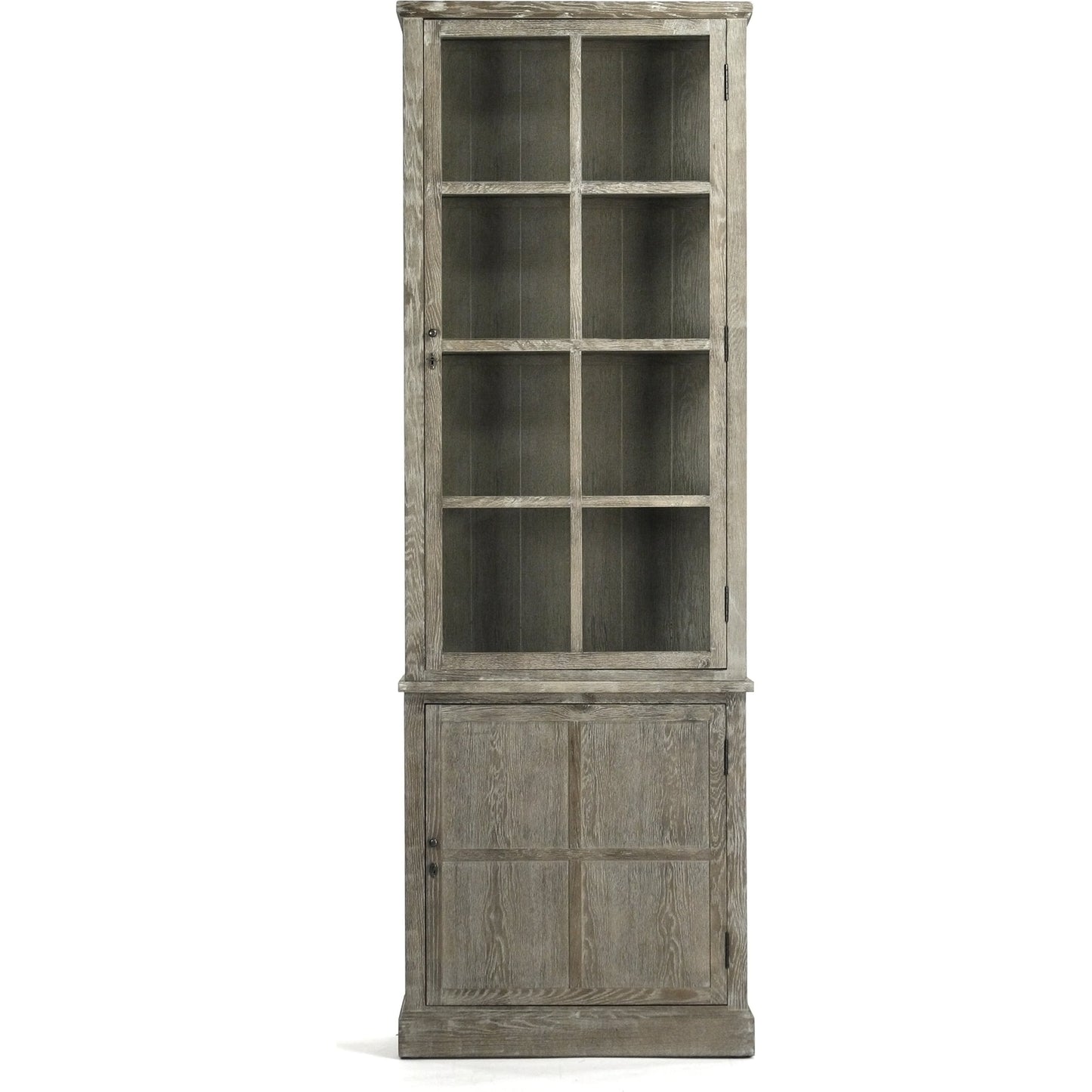 003 S-338378 | Additional Silo | Swain Cabinet by Zentique in light burnt and oak, glass. Made from oak, glass in a traditional style.