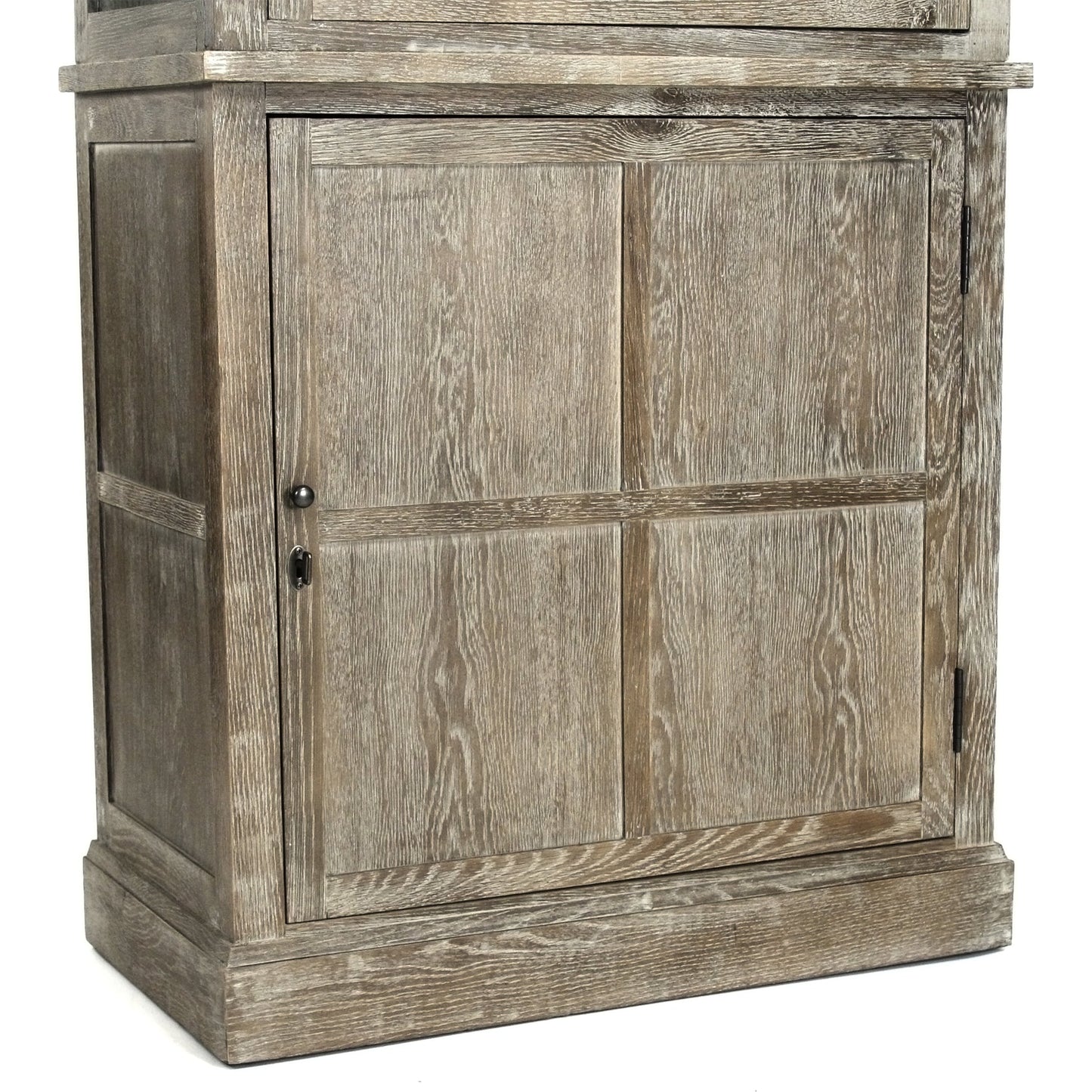 006 S-338378 | Additional Silo | Swain Cabinet by Zentique in light burnt and oak, glass. Made from oak, glass in a traditional style.
