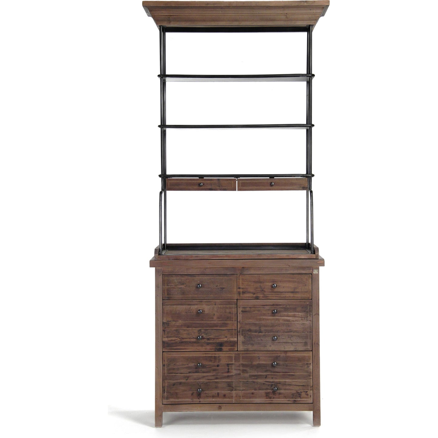 001 S-337985 | Additional Silo | Obert Cabinet by Zentique in dark weathered brown and reclaimed pine. Made from reclaimed pine in a traditional style.