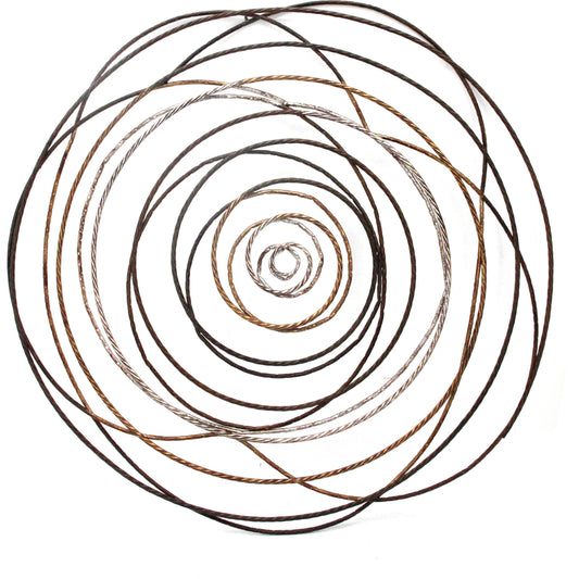 Iron Braid Wall Decor by Moe's Home Collection in multi and metallic. Made from metal in a modern style.