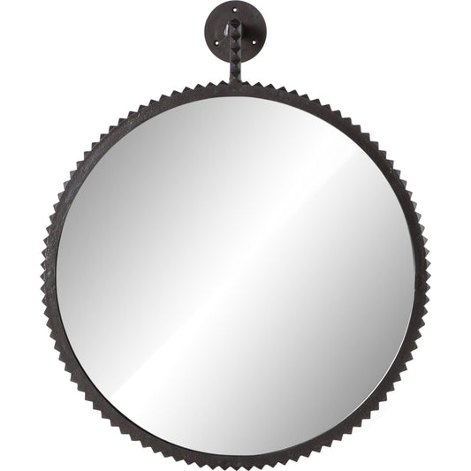 Cru Large Mirror by Four Hands. Made from aluminum, mirror in a transitional style.