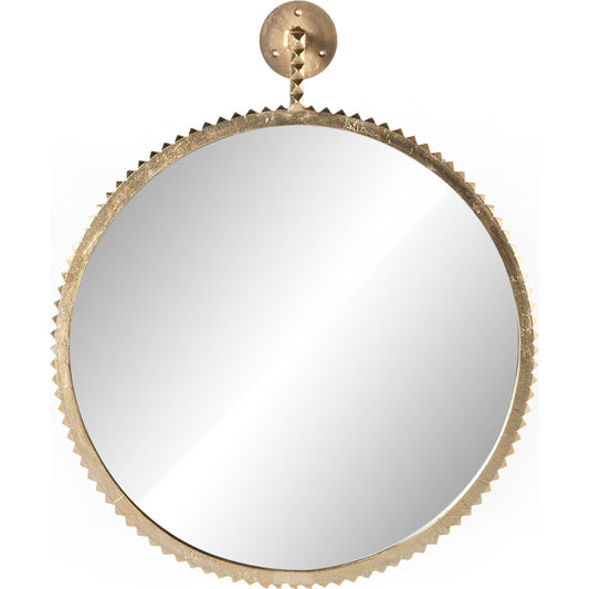 Cru Large Mirror by Four Hands. Made from aluminum, mirror in a transitional style.