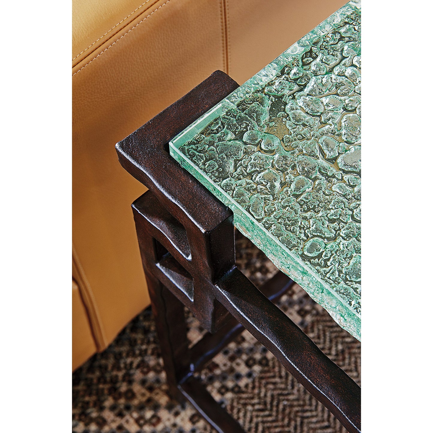 003 SR-836144 | Additional Silo | Hermes Reef Glass Top End Table by Tommy Bahama Home. Made from unique in a modern style.
