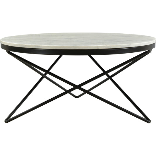 Haley Table Base by Moe's Home Collection in black and powder coated. Made from marble top, iron base, mdf in a modern style.