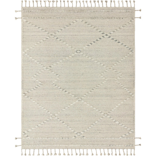 IMA-03 by Loloi in ivory, light gray. Made from 100% wool in a rustic style.