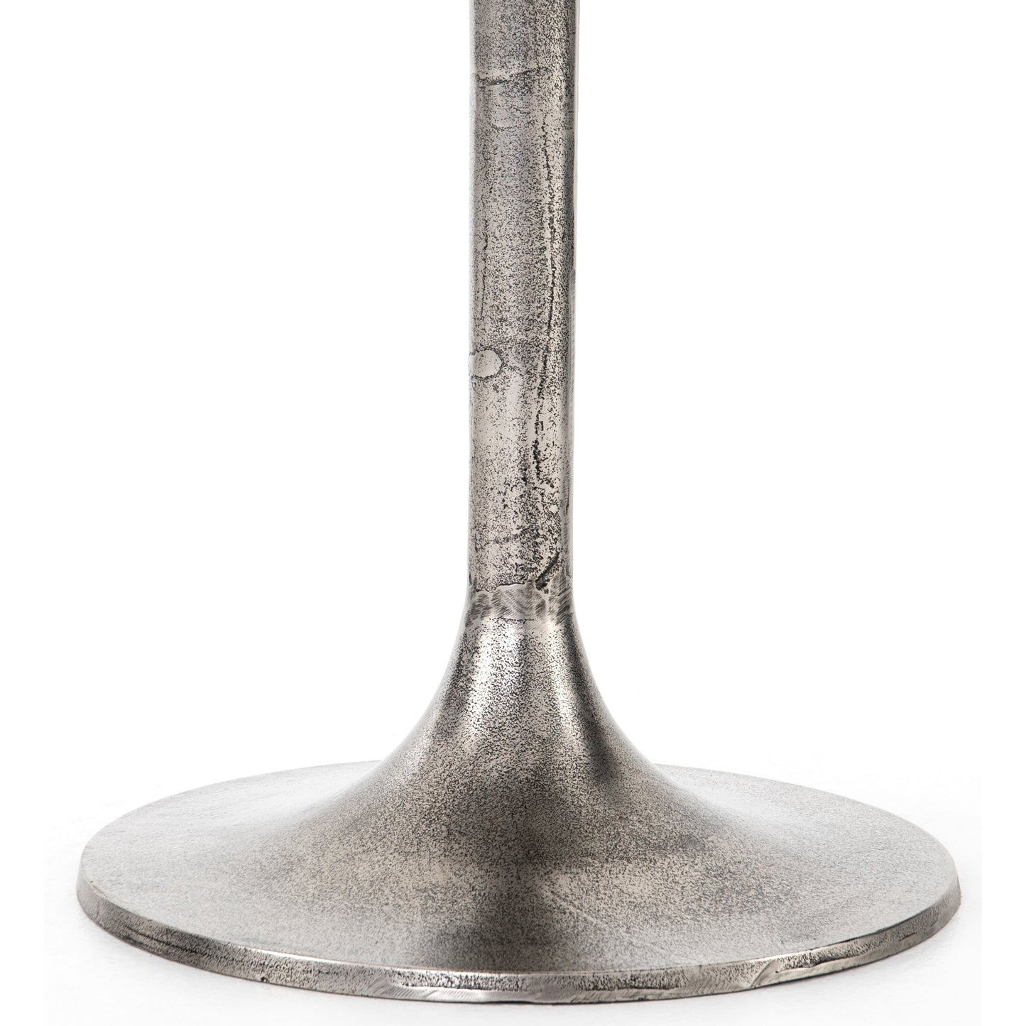 002 SR-810018 | Additional Silo | Simone Counter Table by Four Hands in raw antique nickel. Made from aluminum in a modern style.