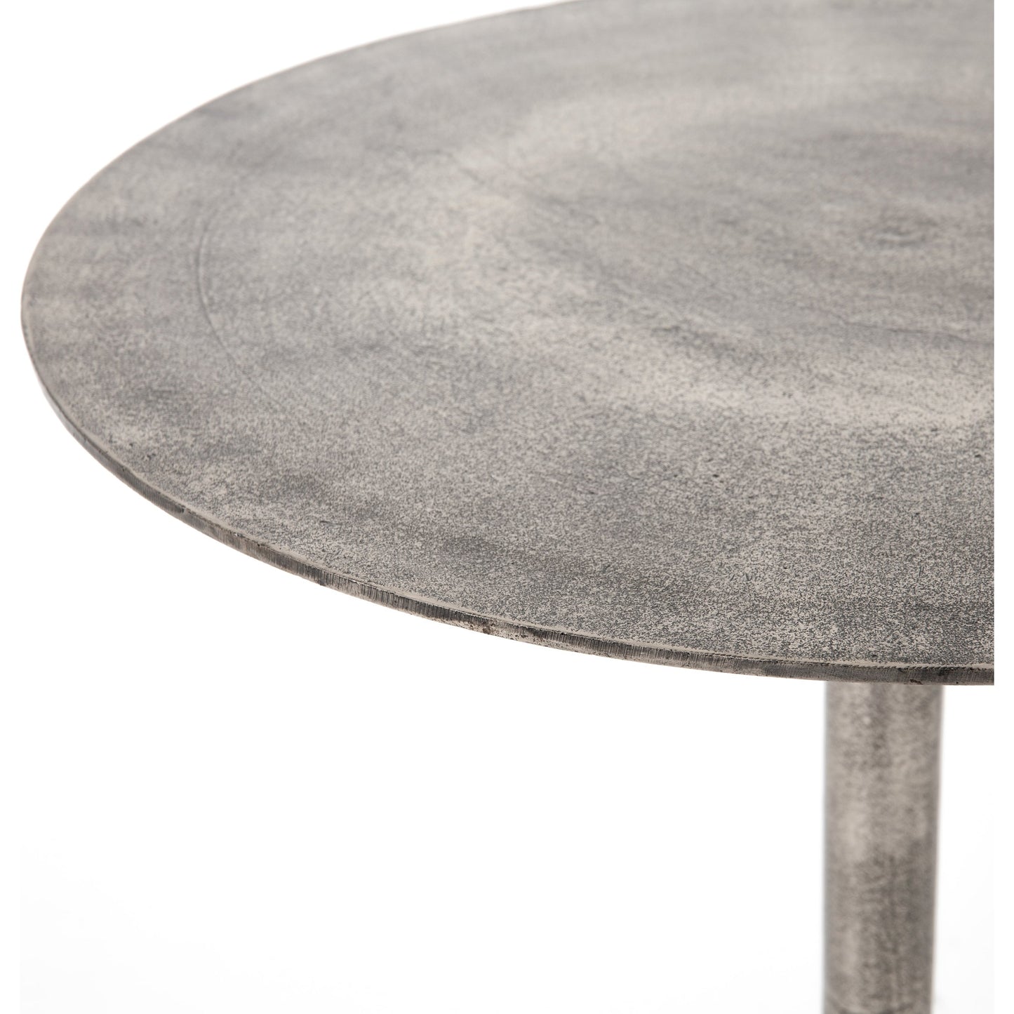 005 SR-810018 | Additional Silo | Simone Counter Table by Four Hands in raw antique nickel. Made from aluminum in a modern style.