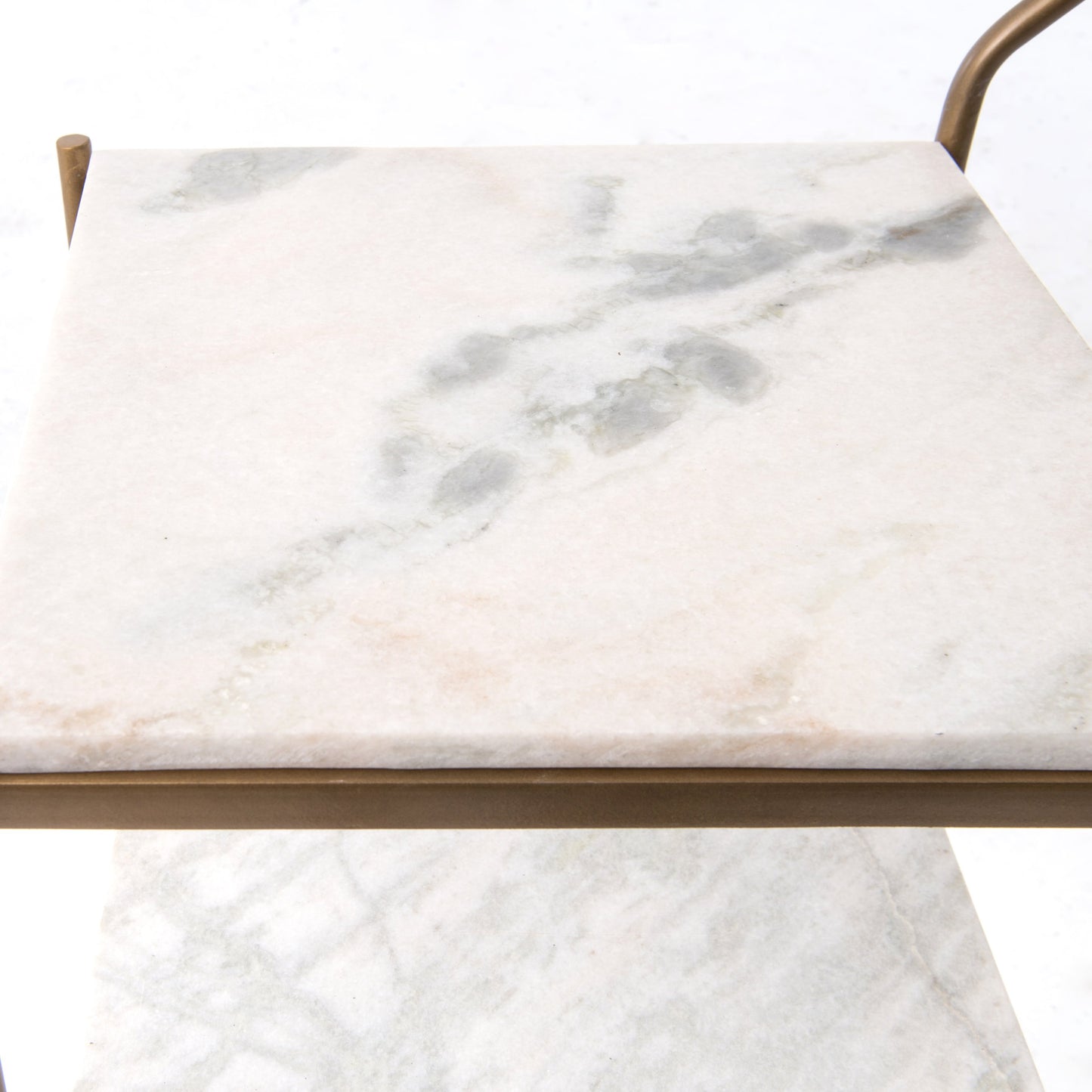 005 SR-369003 | Additional Silo | Felix Bar Cart by Four Hands. Made from iron, solid marble in a transitional style.
