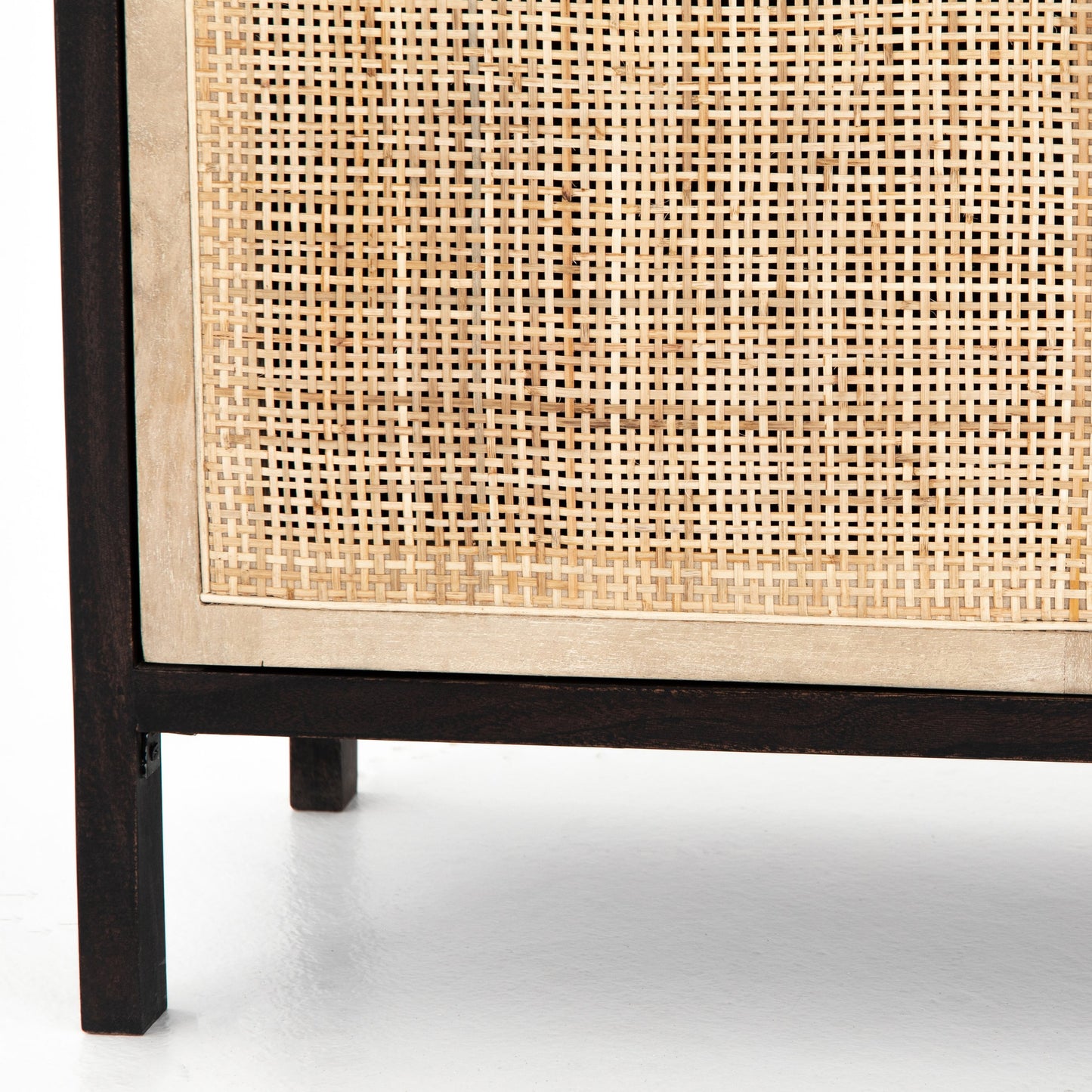 010 SR-368917 | Additional Silo | Caprice Bookshelf by Four Hands in washed black. Made from solid acacia in a modern style.