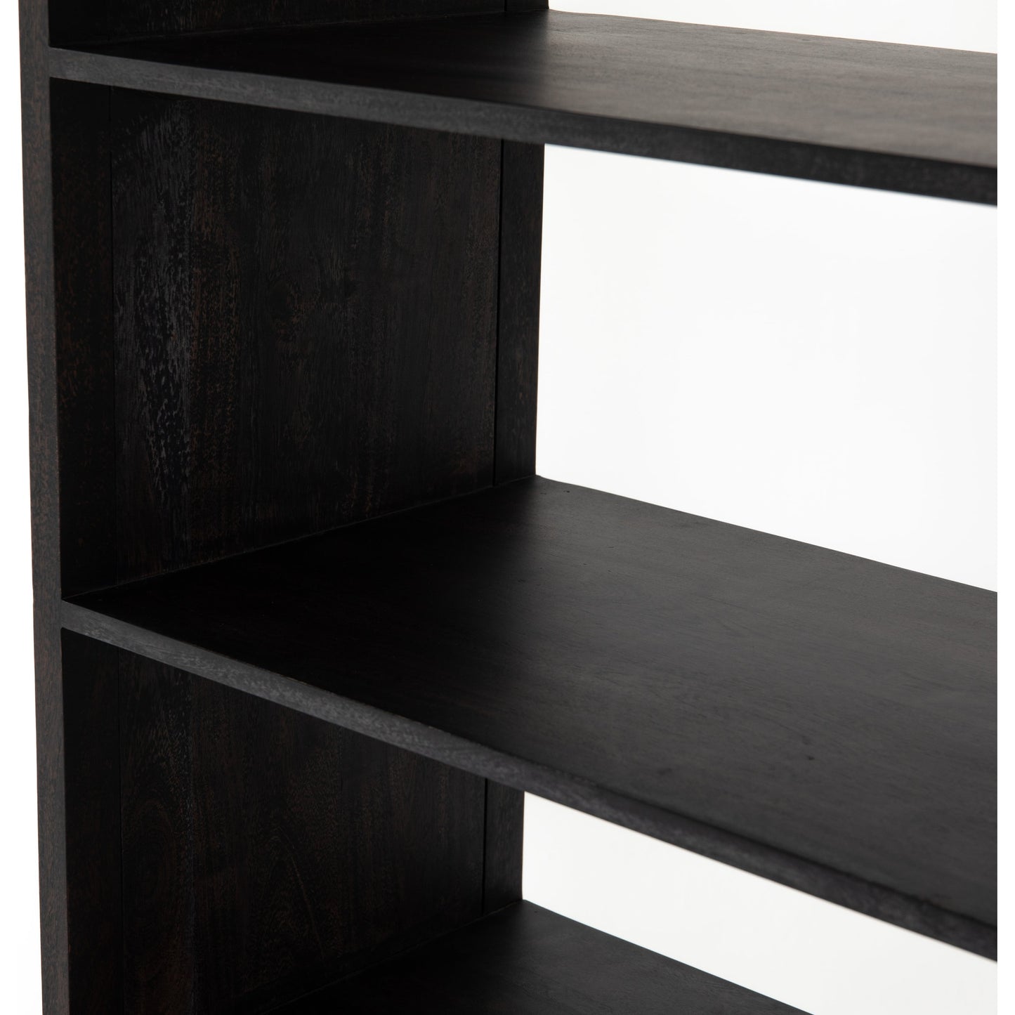 011 SR-368917 | Additional Silo | Caprice Bookshelf by Four Hands in washed black. Made from solid acacia in a modern style.