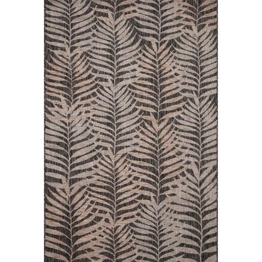 Isle IE-08 Rug by Loloi in natural, black. Made from 100% polypropylene in a coastal style.