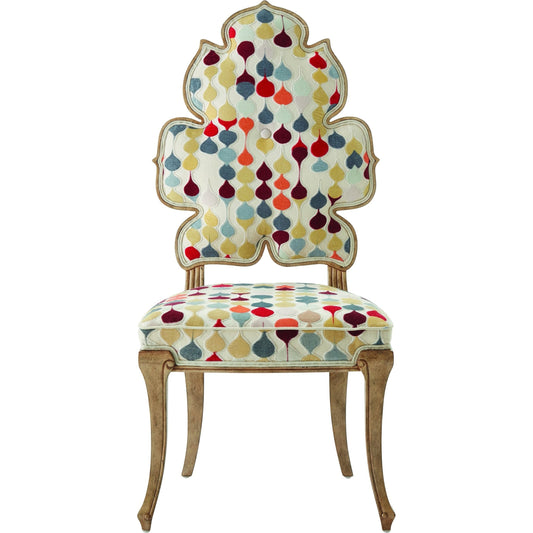 Wiggle Dining Chair by Global Views. Made from rubberwood in a cottage & farmhouse style.