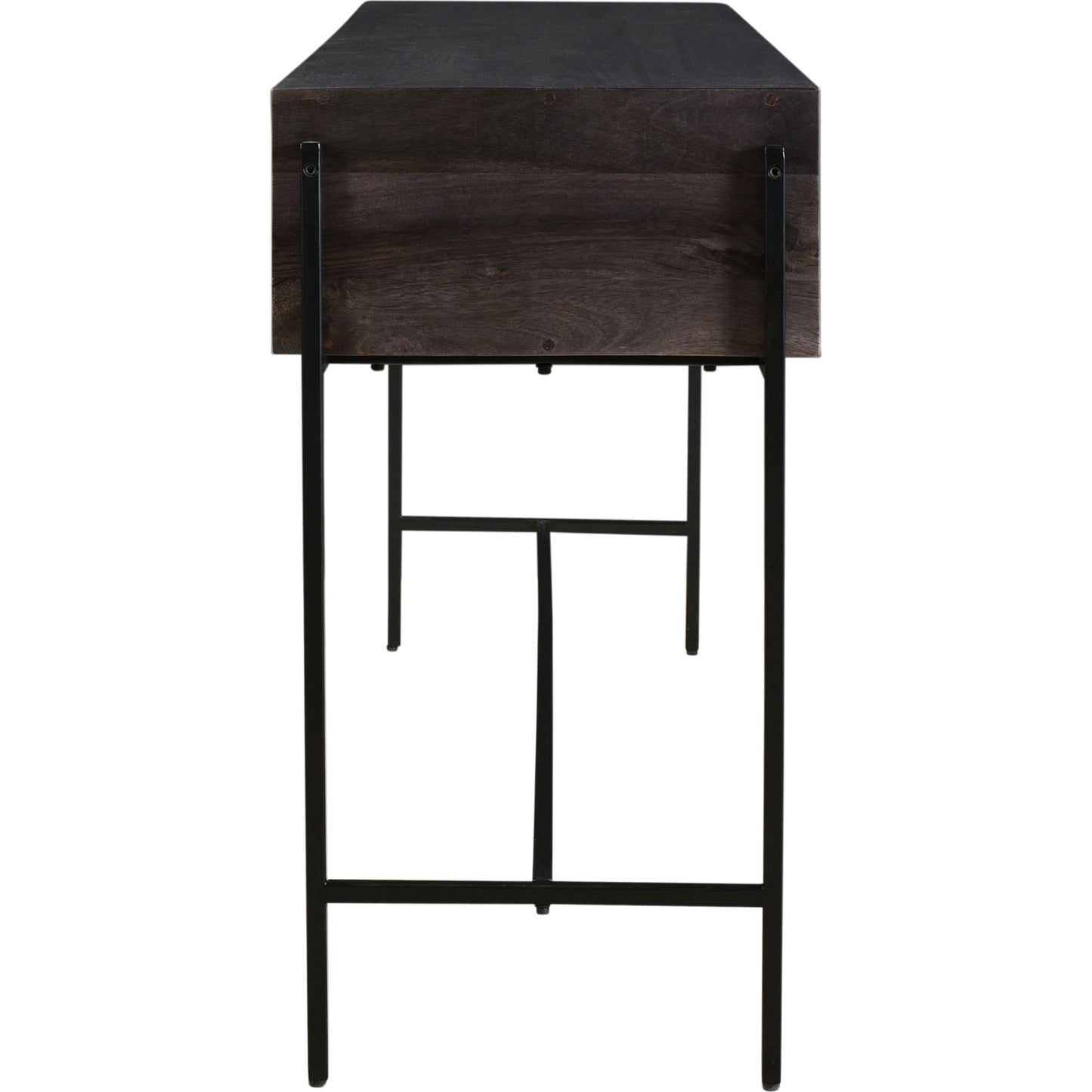 005 S-329654 | Additional Silo | Tobin Console Table by Moe's Home Collection in light brown. Made from solid mango wood, iron base, mdf (carb) in a modern style.
