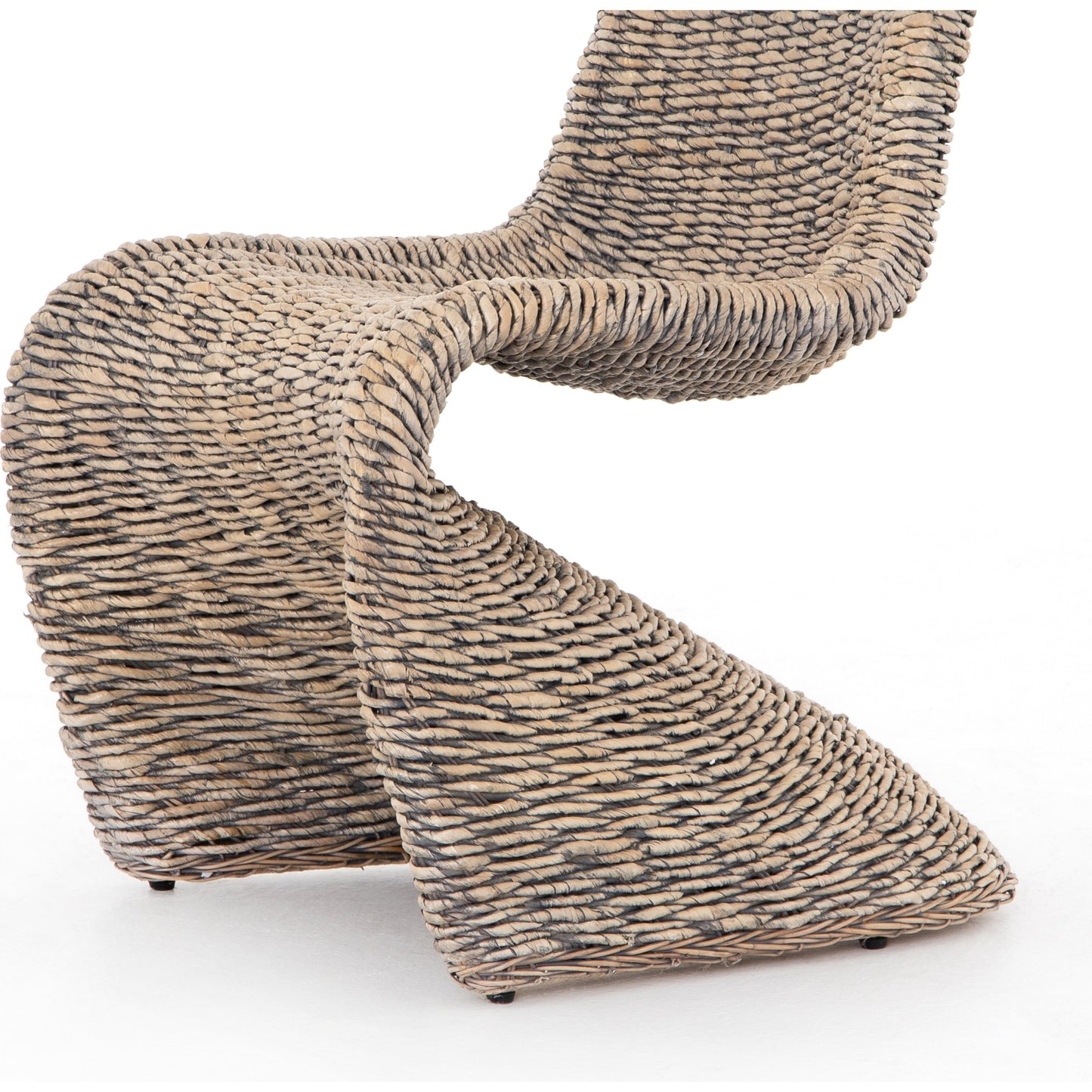 003 SR-809988 | Additional Silo | Portia Dining Chair by Four Hands in gray wash. Made from banana leaf, iron in a modern style.