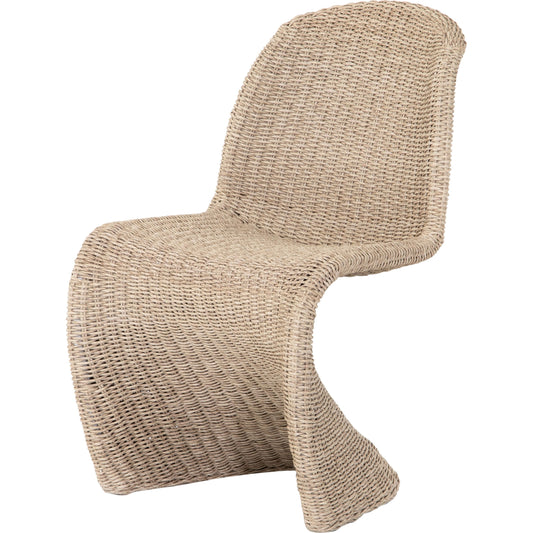 Portia Outdoor Dining Chair by Four Hands. Made from 100% polyethylene, iron in a modern style.