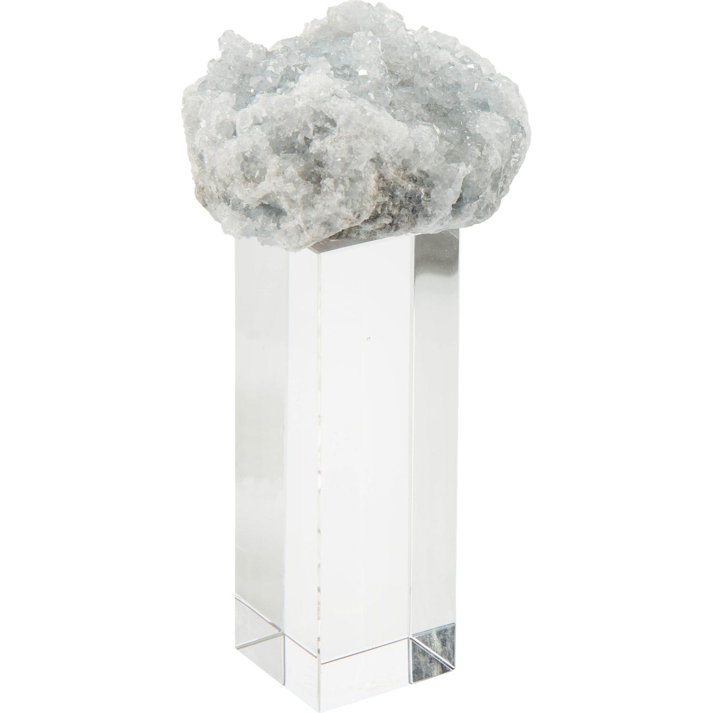 002 SR-771675 | Additional Silo | Celestite on Crystal by John-Richard in blue and blue, clear. Made from celestite, lead free crystal in a eclectic & global style.