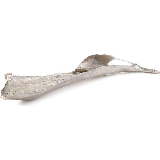 Colossal Curling Leaf by John-Richard in nickel. Made from nickel in a modern style.