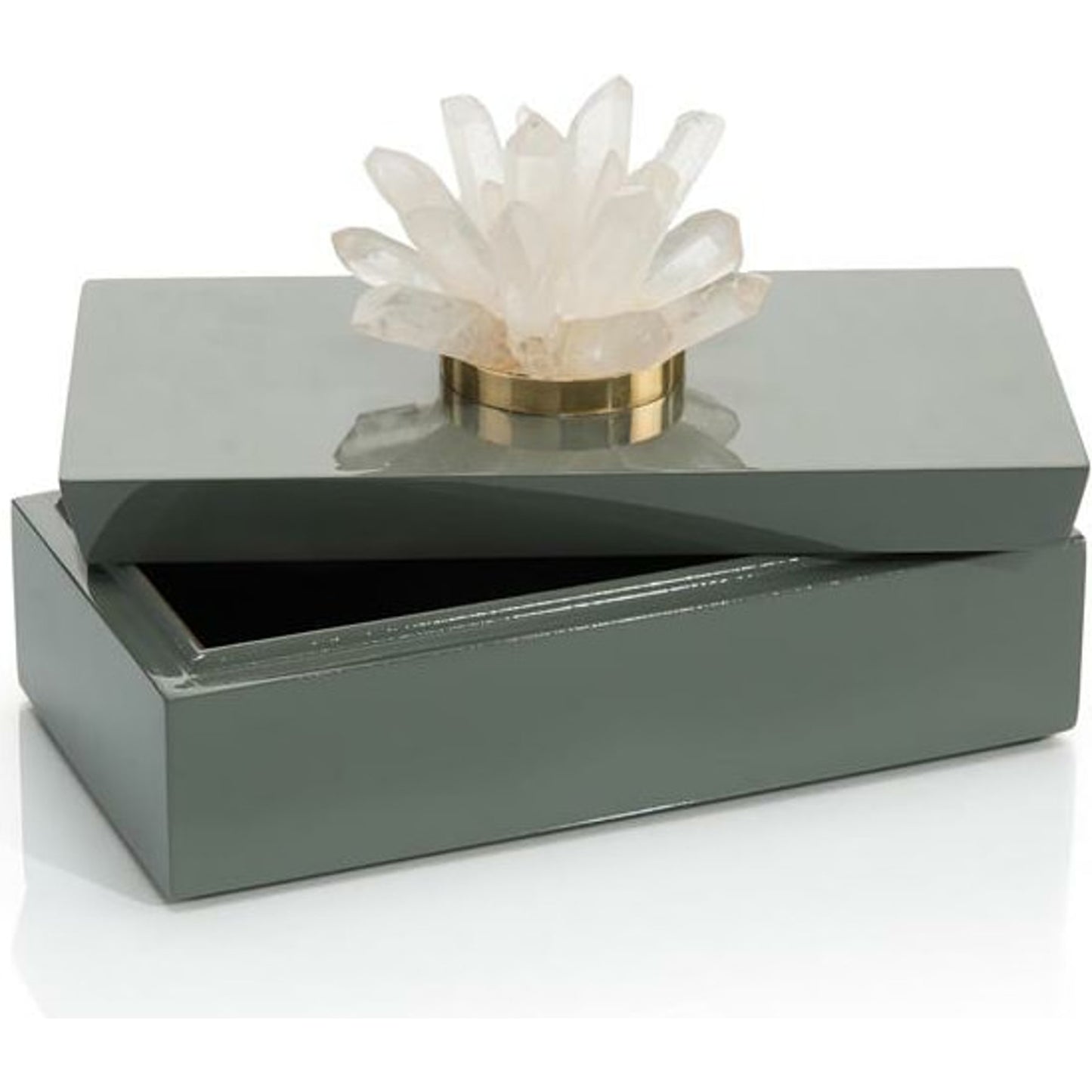 003 SR-864243 | Additional Silo | Grey Box with Quartz by John-Richard in gray. Made from unique in a eclectic & global style.